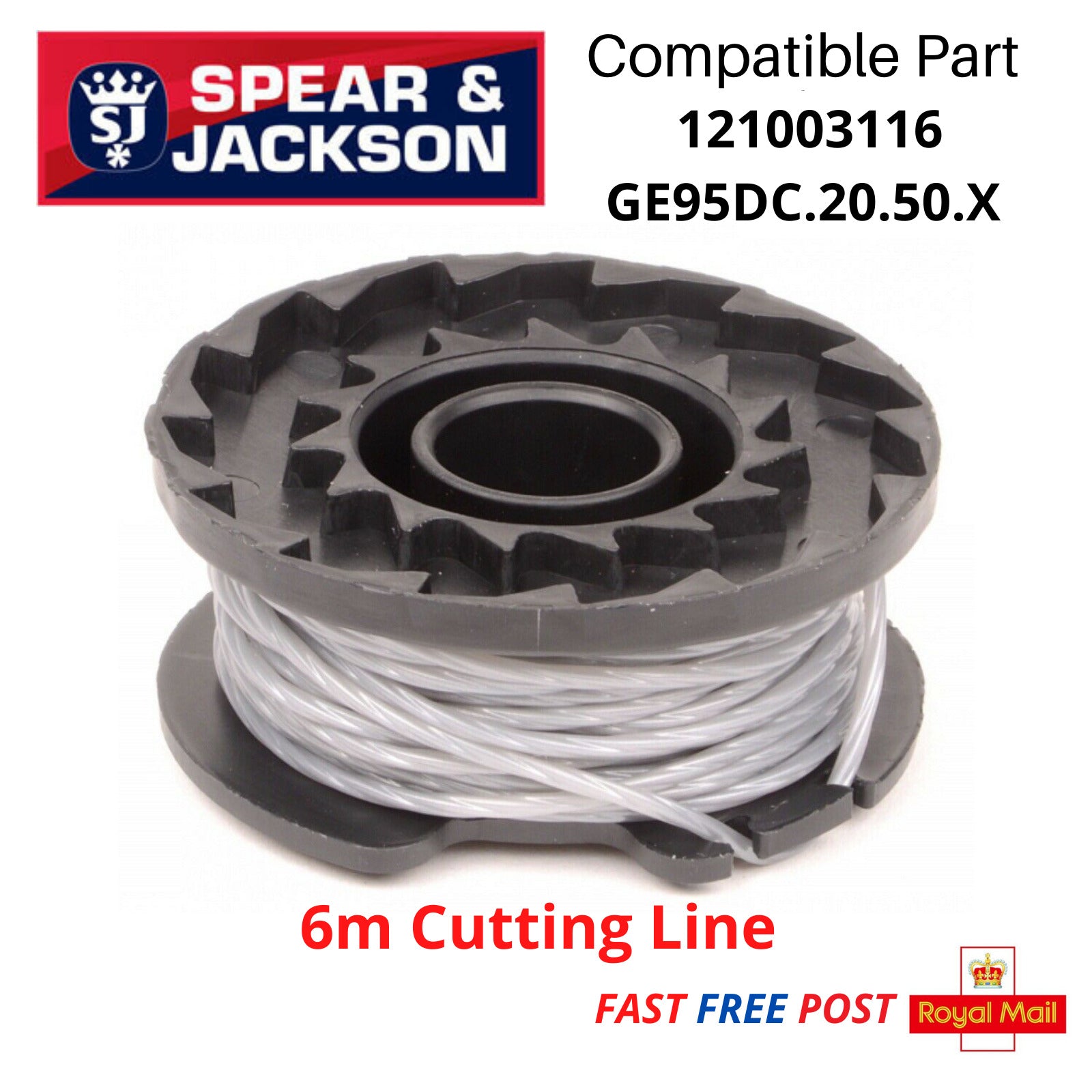 Spear & Jackson 24v Strimmer CLGT2425H Spool & Line x1 Argos 745/9238 fastspares