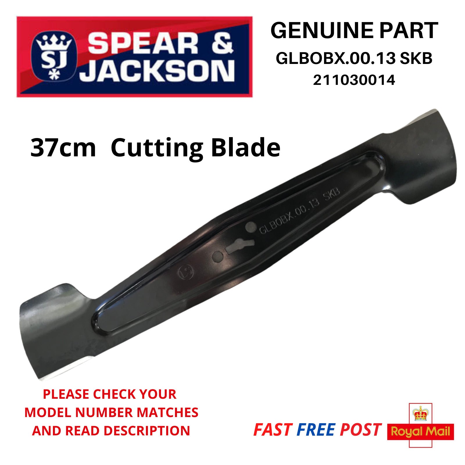 GENUINE Replacement Blade 37cm Spear Jackson 40v Cordless