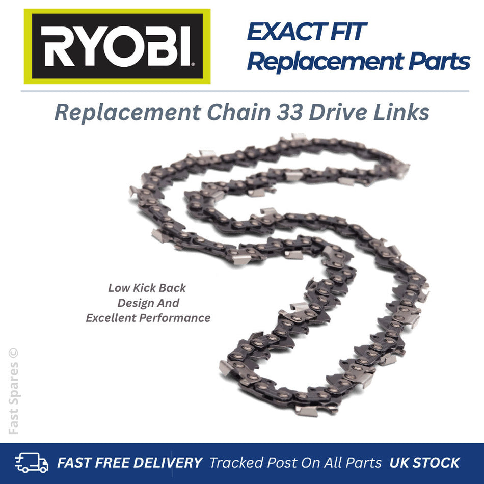 Ryobi ONE+ RY18CS20A-0 18V Mini Saw Replacement Chain 33 Links FAST POST