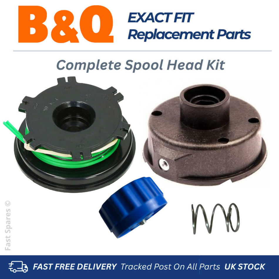 B&Q  FPGTP25-2  Spool Head Complete Kit Petrol Strimmer Trimmer FAST POST