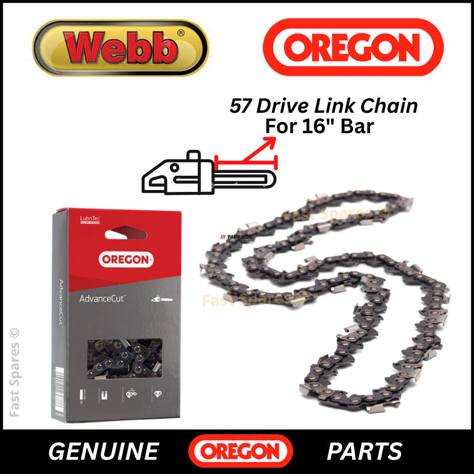 WEBB WEDECS45 GENUINE OREGON Replacement Chain 57 D/ Links For 16" Bar FAST POST