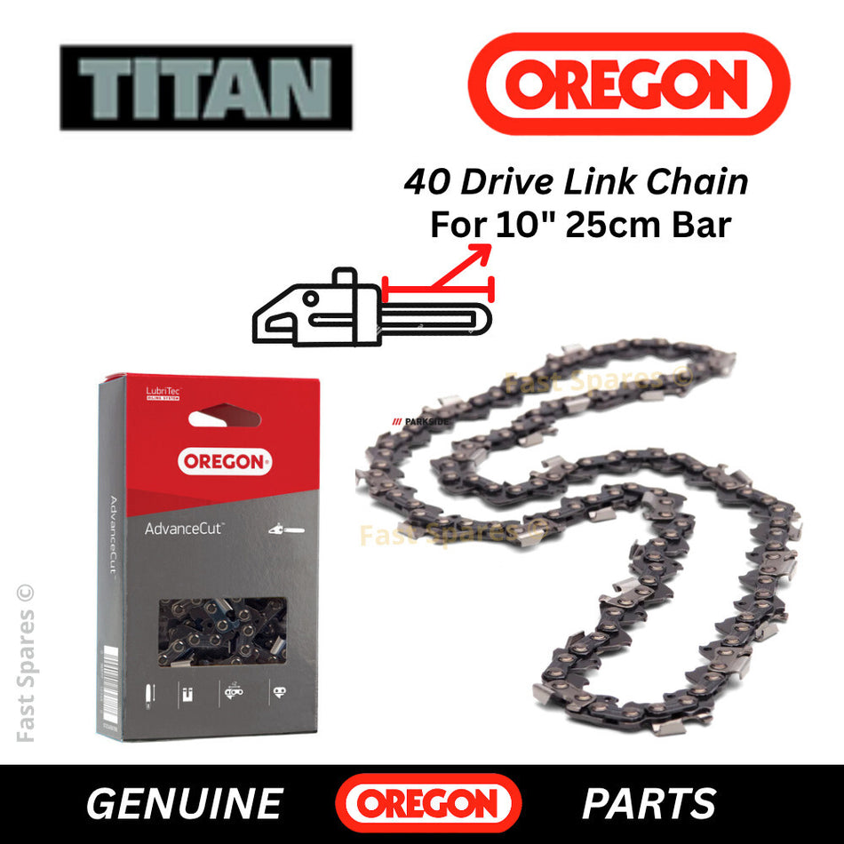 TITAN TITAN TTI932CHN Replacement OREGON GENUINE Chain 40 D/Links FAST POST