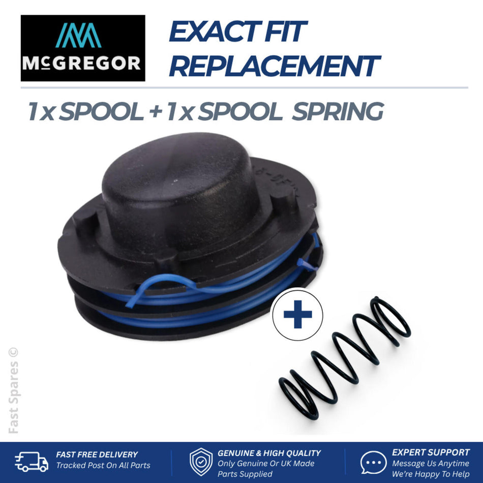 MacAllister MGTP300P  Spool Line & Spring For Strimmer Trimmer   FAST UK POST