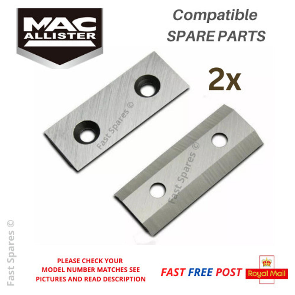 B&Q MacAllister MIS2500 Shredder Metal Blades LEOLO2  FAST POST x2