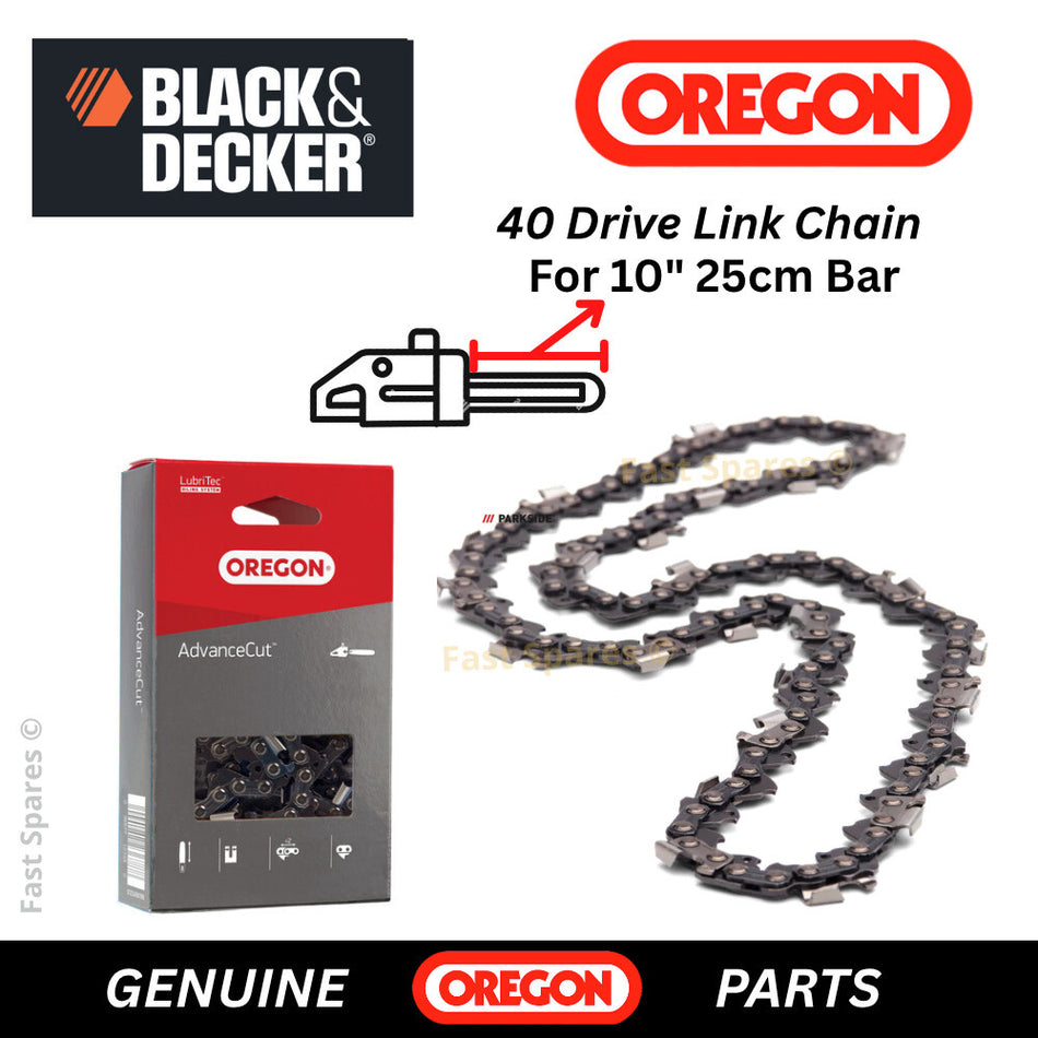 Black + Decker GKC1825L20 Replacement OREGON GENUINE Chain 40 D/Links FAST POST
