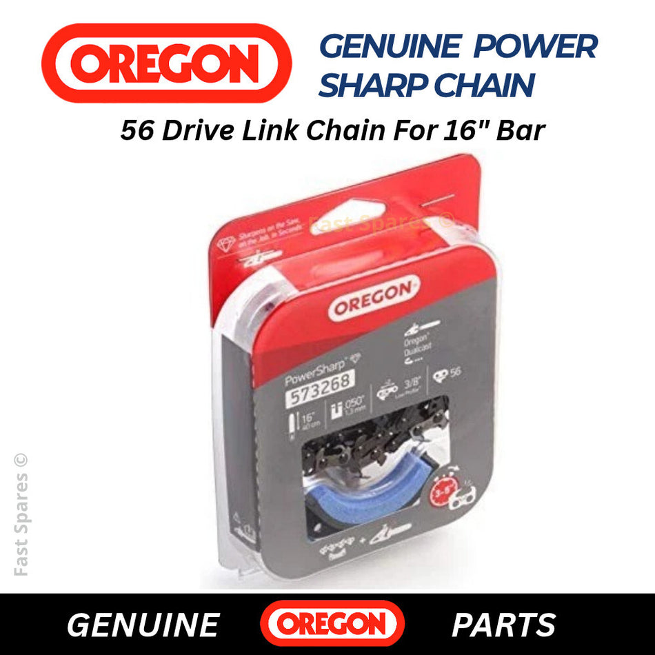 OREGON CS300 Power Sharp Chainsaw Chain + Stone  56 D/ Links 573268 FAST POST
