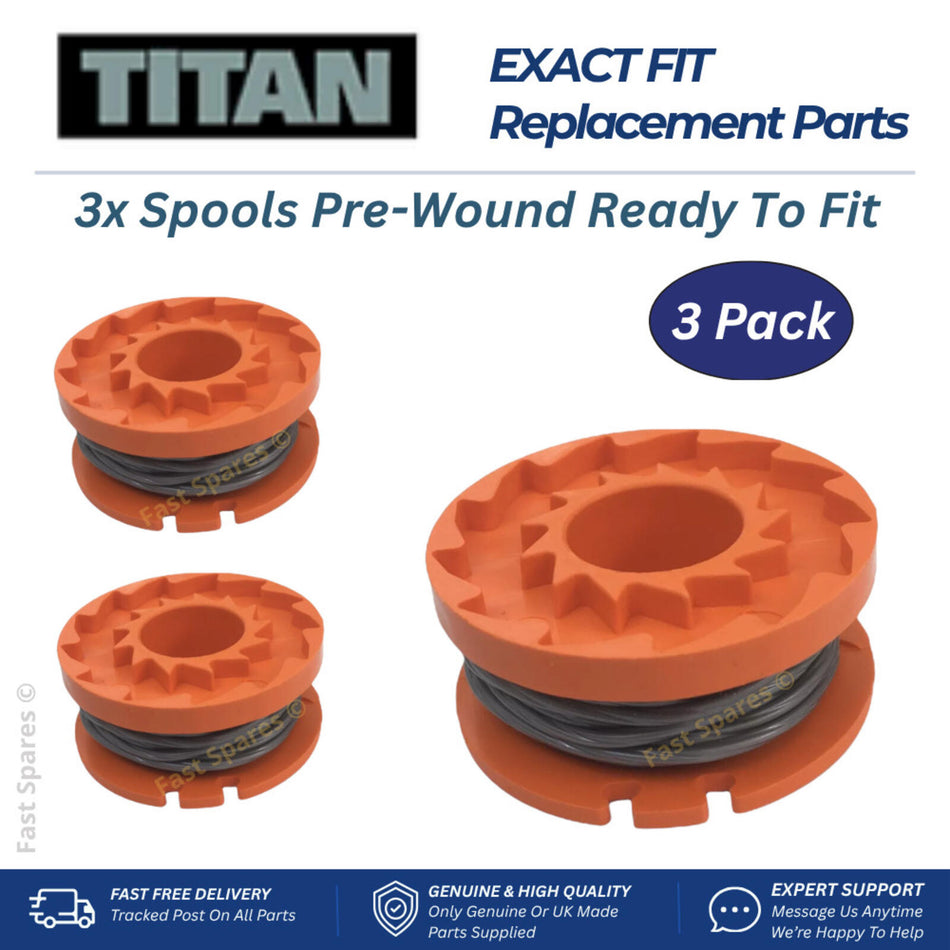 TITAN TTI1201GGT  Spool & Line for 18v Battery Trimmer Strimmer  FAST POST X 3