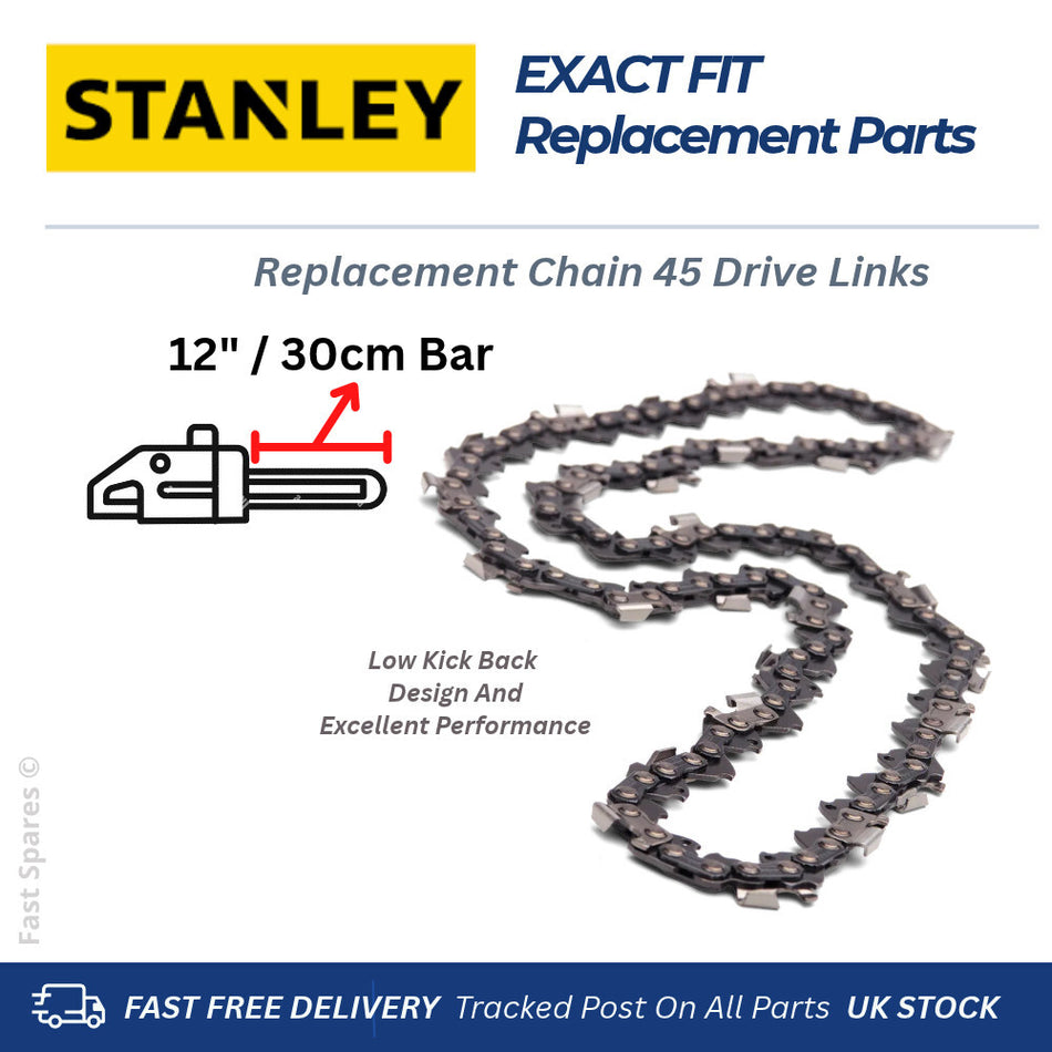 STANLEY FATMAX 18V SFMCC730M1Q Chain 45 Drive Links For 30cm 12" Bar FAST POST