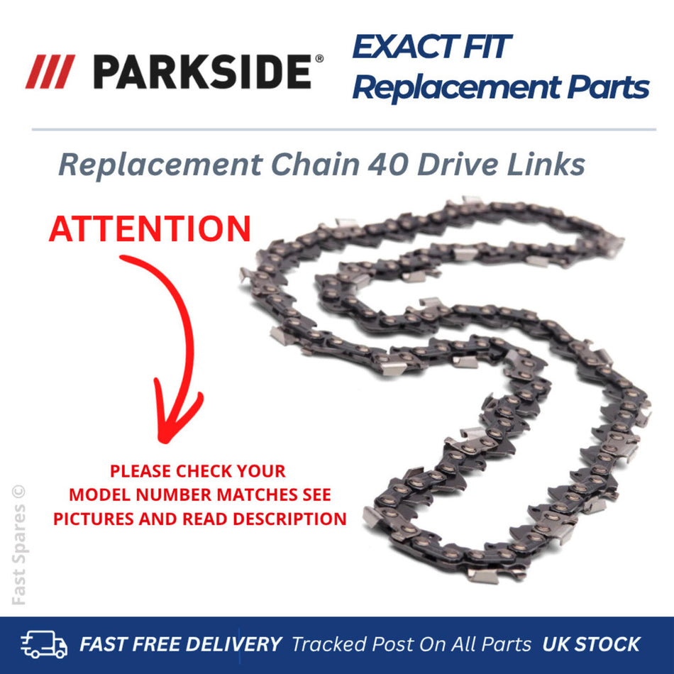 Parkside PAKS 20-LI F5, PAKS 20 Li E5 Replacement Chain 40 Drive Links FAST POST