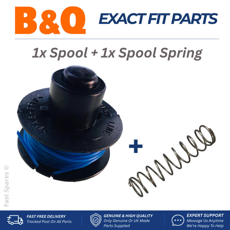 B&Q  FPGT18Li-2  18v Cordless Trimmer Spool & Line + Spool Spring FAST POST