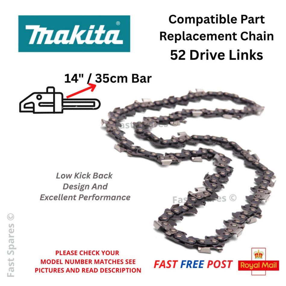 Makita DUC407  Replacement Chain 52 Drive Links For 14 " Guide Bar FAST POST