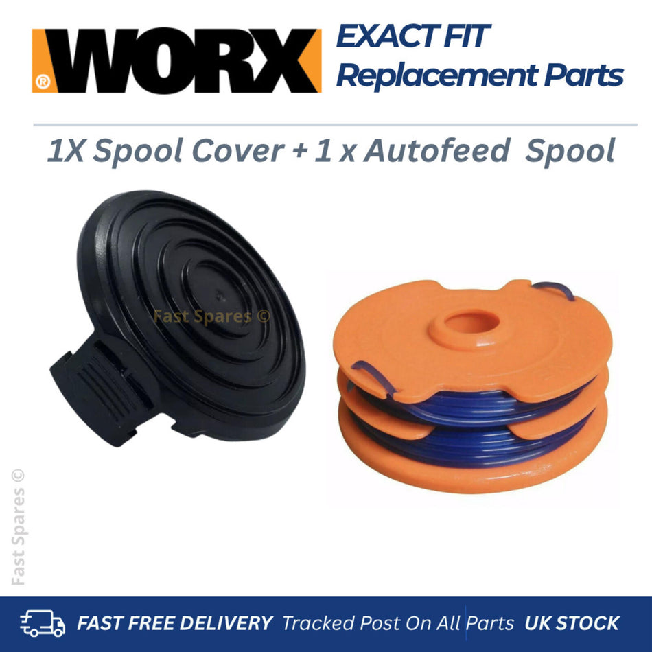 Strimmer Spool Cover Cap + Spool WORX WG173E WG183E WG184.9 WG184E FAST UK POST