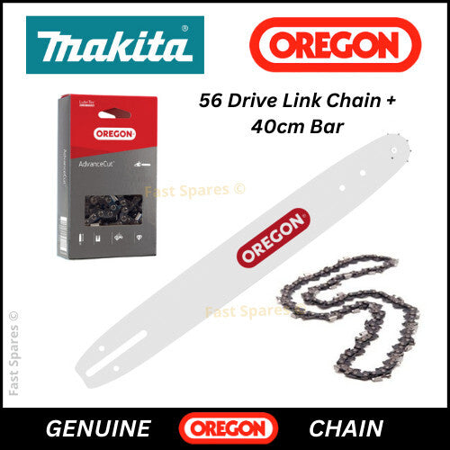 Makita UC4030A  UC4030AP  GENUINE OREGON Chain 56 Drive Links With 40cm 16" Bar