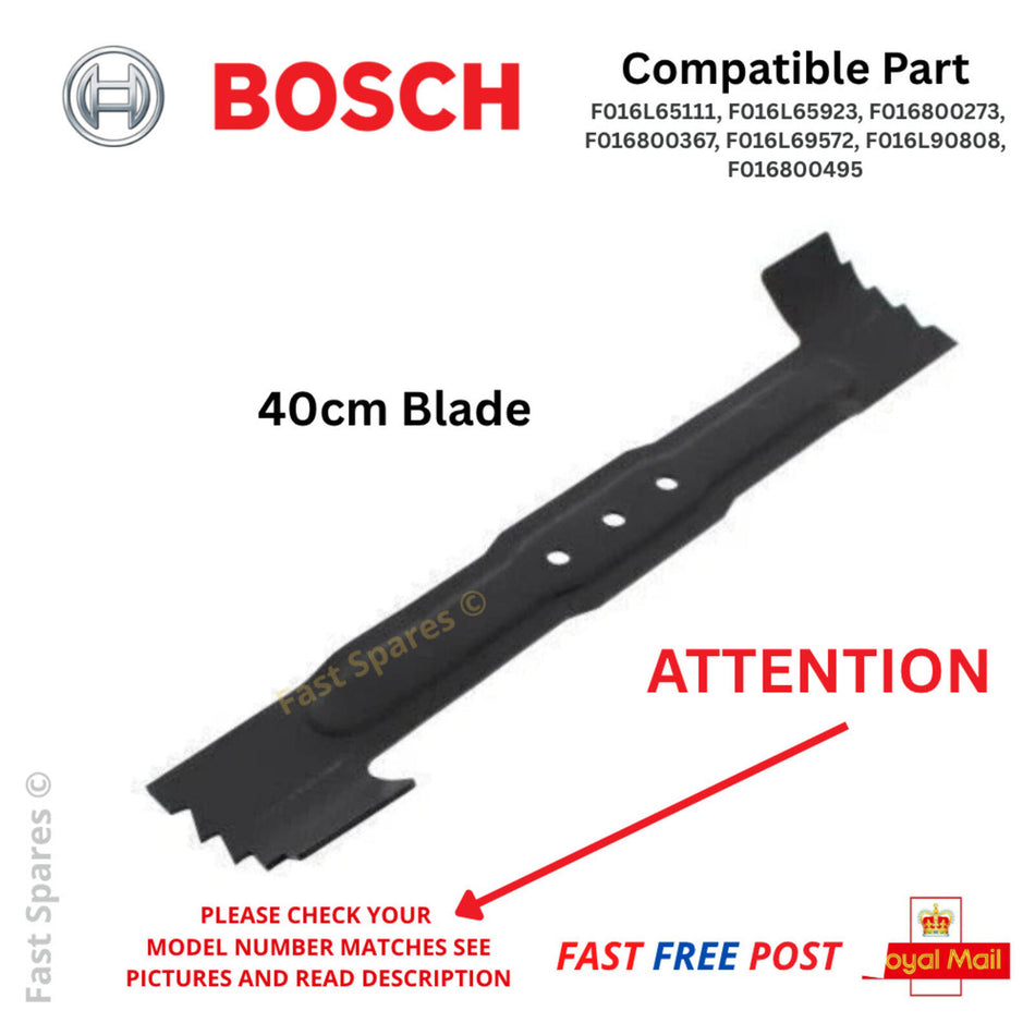 BOSCH Rotak 40S /40M/40C  Lawnmower Replacement Cutting Blade 40cm FAST POST