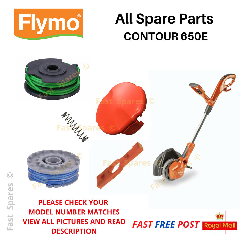 FLYMO Contour 650E Trimmer Strimmer -  All Spare Parts FAST POST