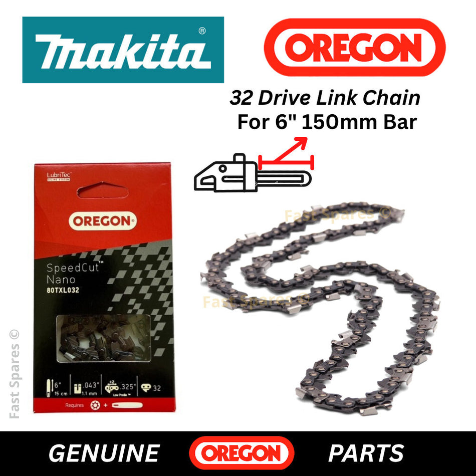 Makita DUC150 OREGON Chainsaw Chain 32 D/ Links - 6 " Bar  19128E-3  FAST POST