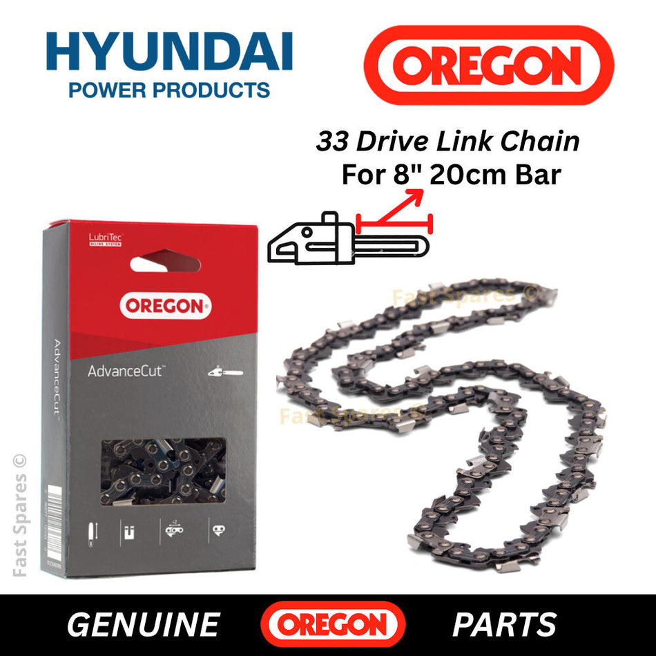 Hyundai  HY2192 Pole Saw OREGON Chain 20cm 8" 33 D/Links FAST POST