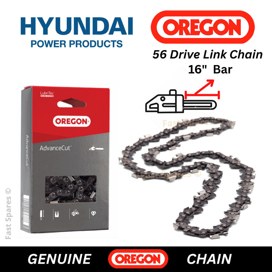 Hyundai HYC2400E Replacement OREGON Chainsaw Chain 56 Drive Links FAST POST