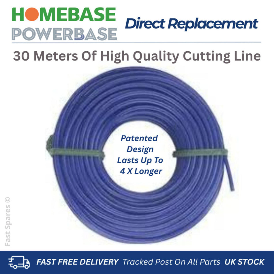 POWERBASE GT3011A  Strimmer Trimmer Spool Line Wire 30m x 1.5mm FAST UK POST