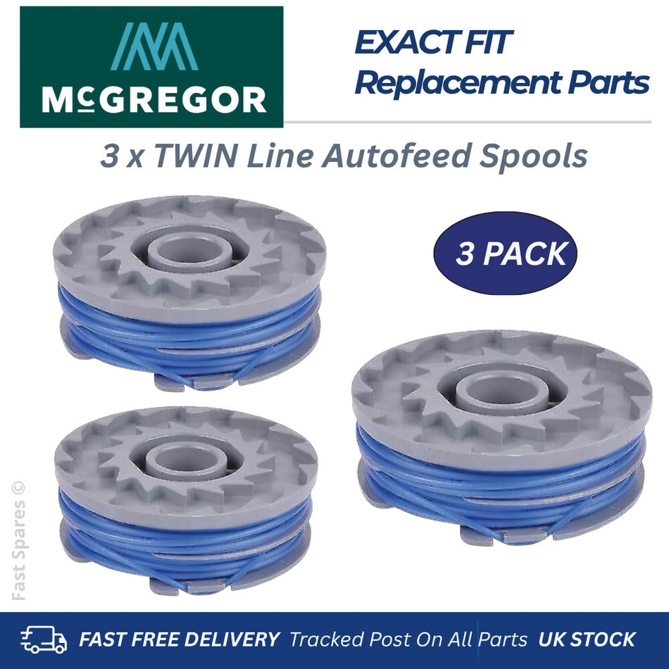 McGregor MCEGT3525  MCEGT4530 Strimmer Trimmer Spool & Line Spares  FAST POST x3