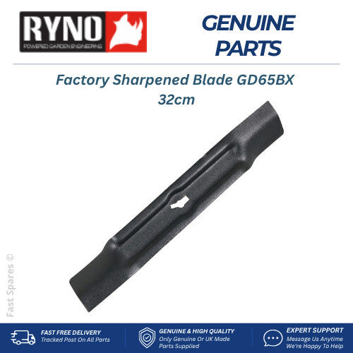 RYNO 086030 GENUINE Cutting Blade Lawnmower 32cm 320mm Sharpened FAST POST