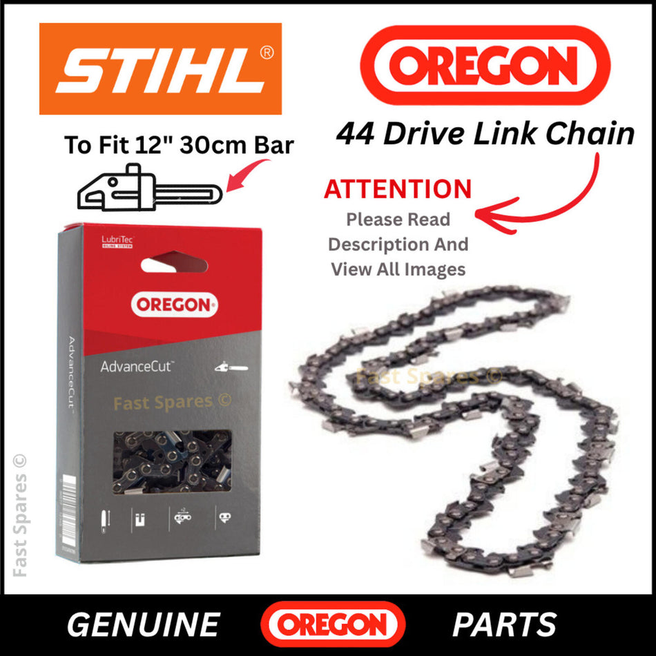 STIHL MS162 MS172 Genuine OREGON Chain 44 Drive Links To Fit 12" Bar FAST POST