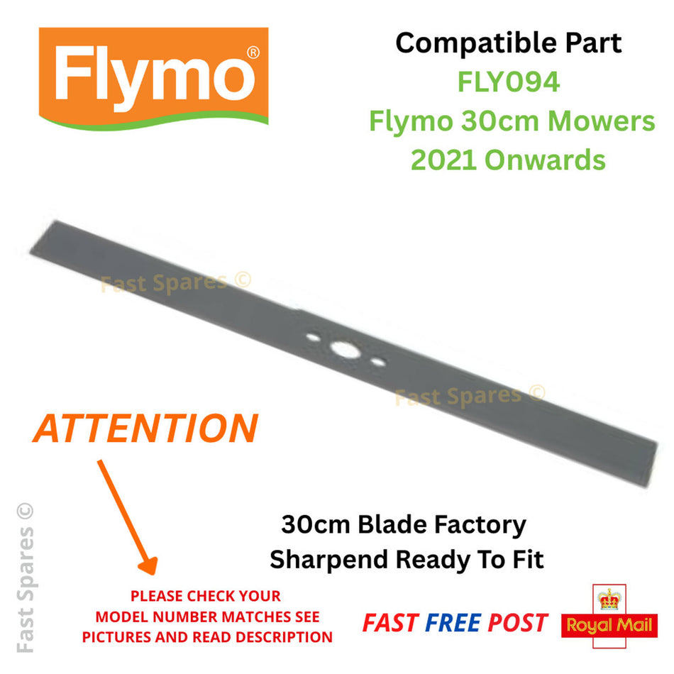 FLYMO EasiGlide Plus 300V (Art. 970483601) 30cm Cutting Blade FLY094 FAST POST