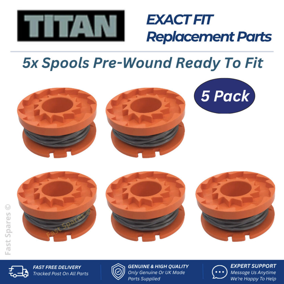 TITAN TT1821GGT  Spool & Line for 18v Battery Trimmer Strimmer  FAST POST X 5