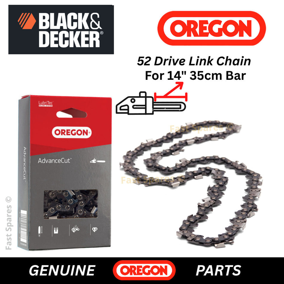 Black + Decker CS1835-GB Replacement OREGON Chainsaw Chain 52 D/ Links FAST POST