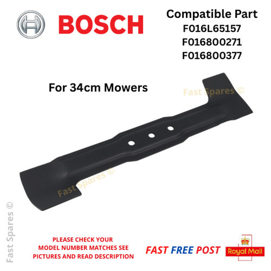 BOSCH Rotak 34 Rotak 34 -13 Lawnmower Cutting Blade 34cm FAST POST