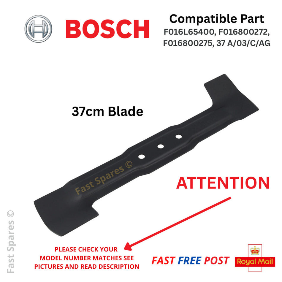 BOSCH Rotak 37 Ergoflex  Rotak 370ER Lawnmower Cutting Blade 37cm FAST POST
