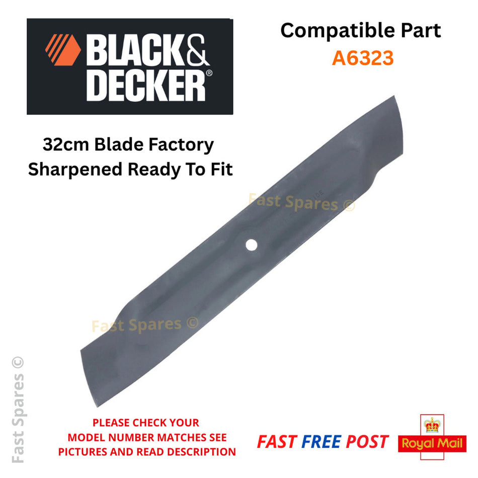 Black & Decker BEMW351 Lawnmower Blade 32 cm A6323 FAST POST