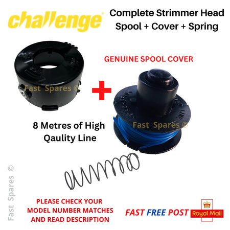 CHALLENGE N0E-15ET-230 Strimmer Trimmer Spool Cover + Spool + Spring&nbsp;