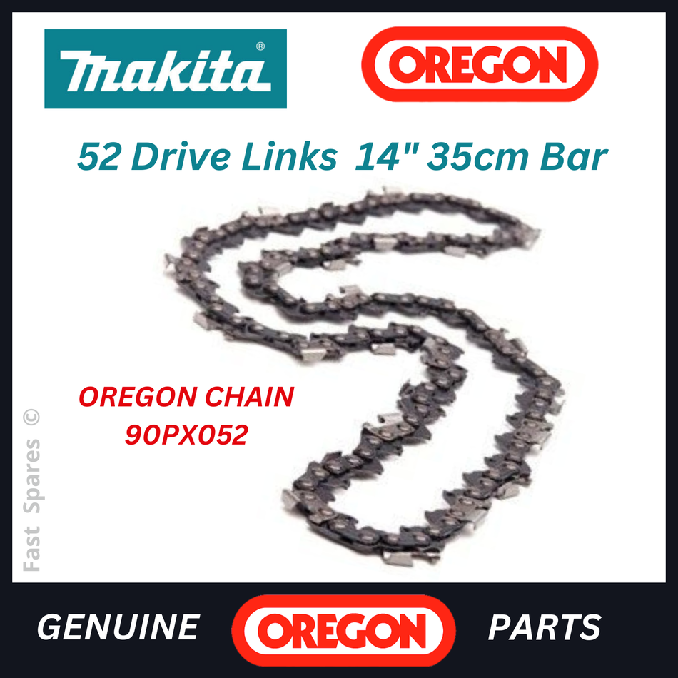 Makita DUC353Z OREGON Chainsaw Chain 52 Drive Links 14 "35cm Guide Bar FAST POST