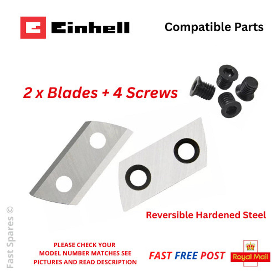 Einhell GH-KS 2440 Garden Shredder 2x Blades Reversible + 4 Screws FAST POST