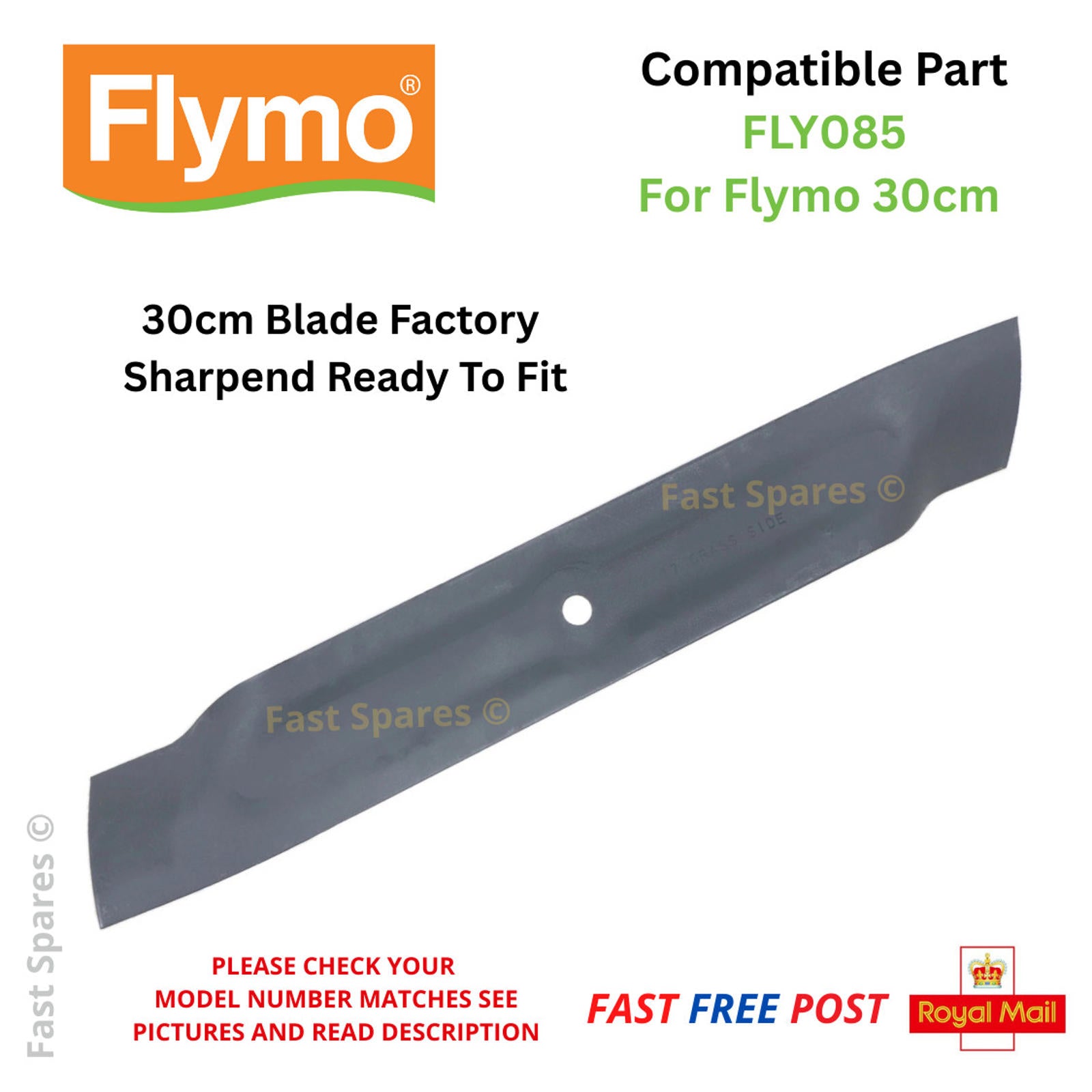 Flymo SimpliMow 300 320 Blade 30cm | FLY085 Replacement Blade – fastspares