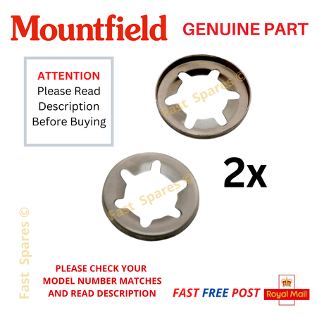 MOUNTFIELD Princess 34 38 42 Wheel Retaining Push On Lock Washers