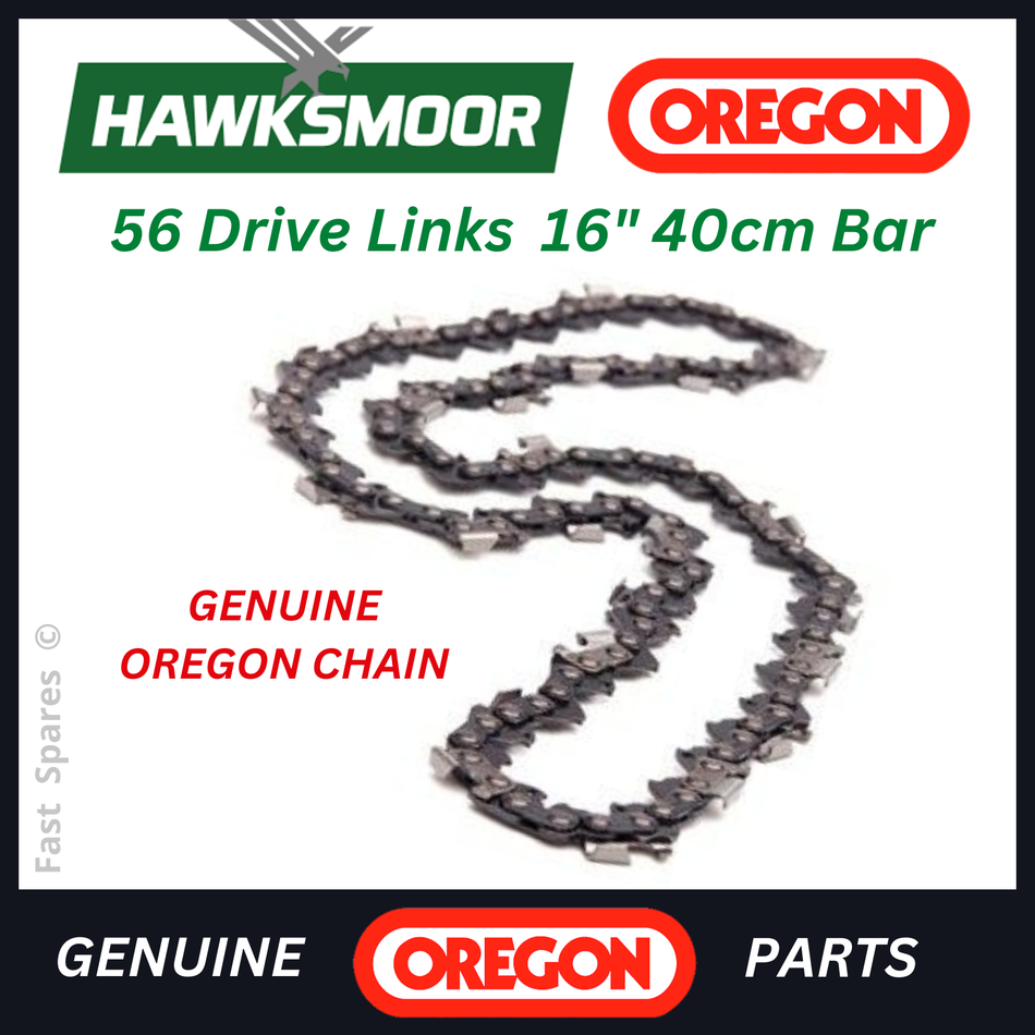 HAWKSMOOR GY9500 (53454) GENUINE OREGON Chain 56 Drive Links 16" Bar