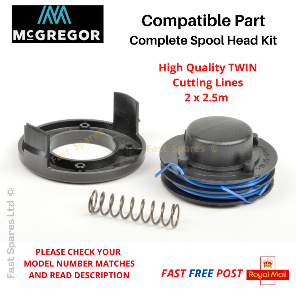 McGregor MCEGT 3223 Strimmer Trimmer  Spool + Cover + Spring  Full Kit