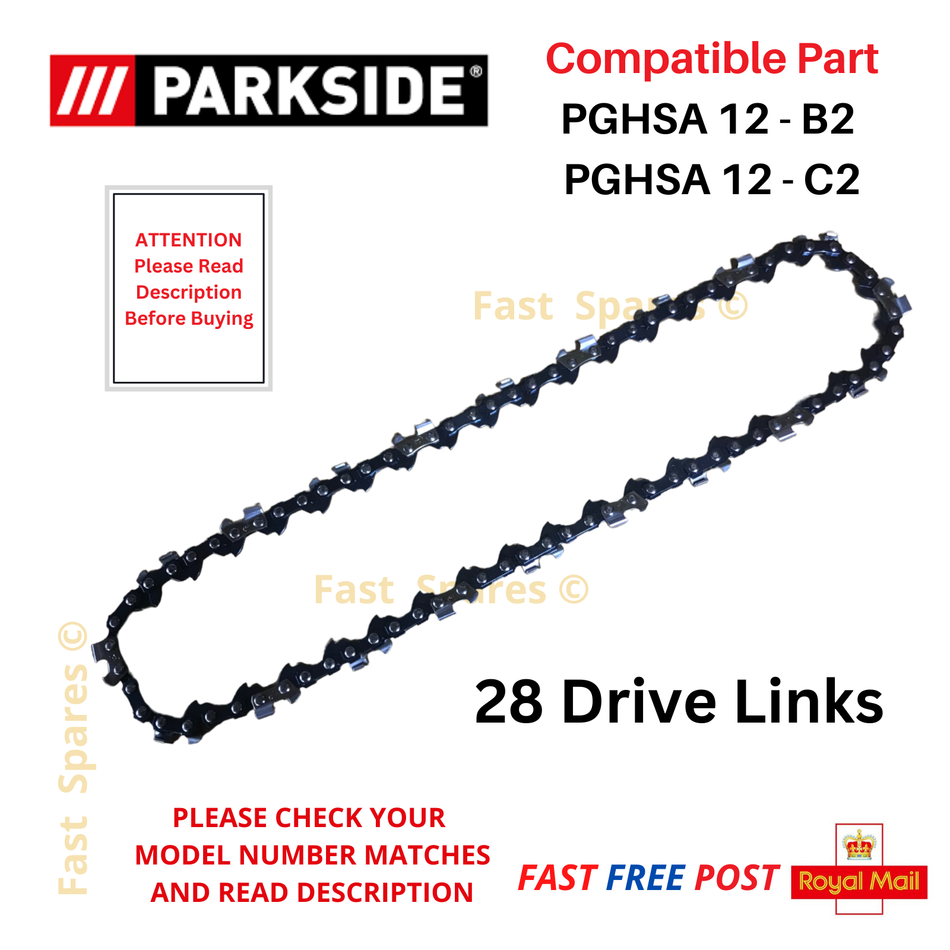 New Replacement Chain For Parkside PGHSA 12 B2 and PGHSA 12 C2 Models