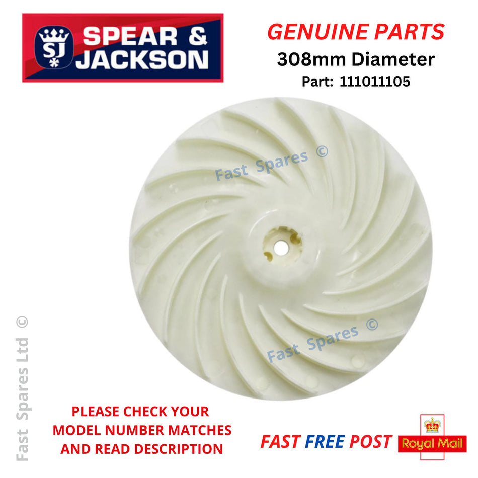 QUALCAST MEH1533 MEH1633 MEH1733R MEH1836 Impeller Fan Hover Mower FAST POST