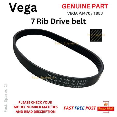 Spear & Jackson S1740ER S1740ER2 Vega PJ470 / 185J Drive Belt 7Ribs 