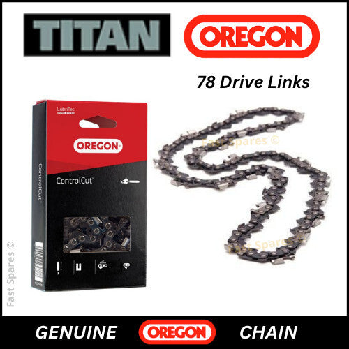 TITAN Screwfix TTCSP49 Genuine OREGON Chainsaw Chain 78 Drive Links FAST POST