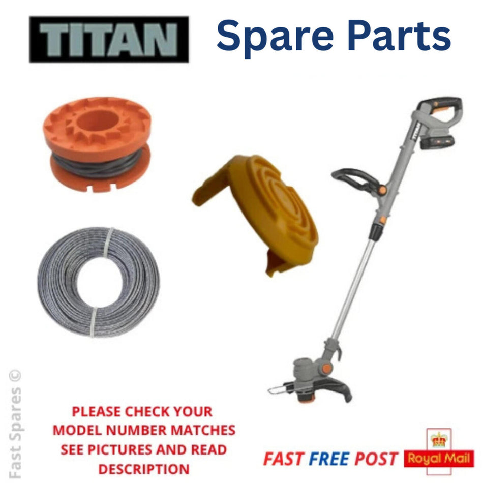 TITAN TXP 18v Li-Ion  Spare Parts Spool Cover /  Spool /  Cutting Line FAST POST