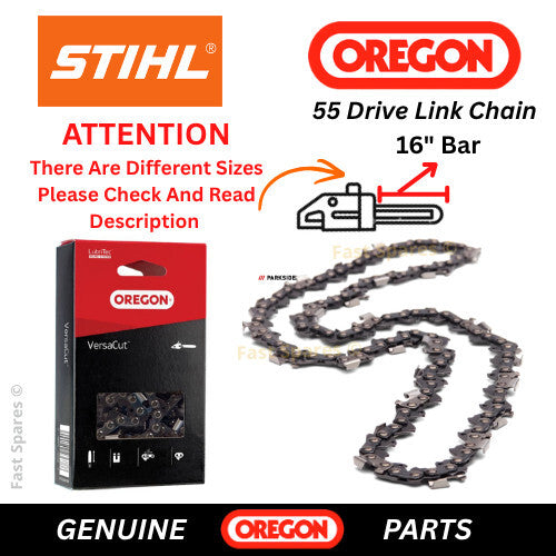 STIHL MS212, MS230 Genuine OREGON Chain 55 Drive Links For 16" Bar FAST POST