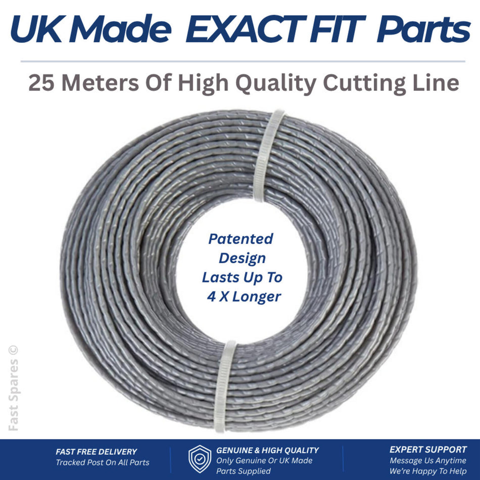McGregor MCT2X1825  Quality UK Made Spool Line Strimmer Trimmer 25m FAST POST