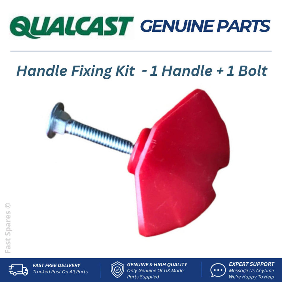 QUALCAST Lawnmower Handle Wing Nut +Bolt Fixing Kit  GENUINE PART  FAST POST  X1