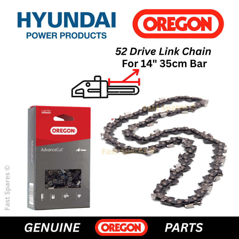 HYUNDAI HYC40Li Replacement OREGON Chainsaw Chain 52 Drive Links FAST POST