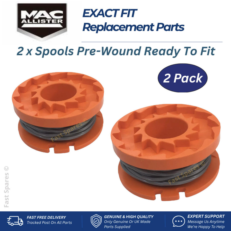 Mac Allister MCI1200GGT Battery Strimmer Trimmer Spool & Line x 2  FAST UK POST