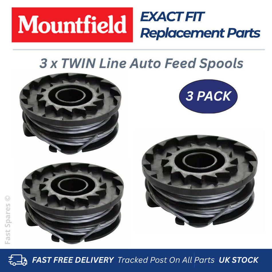 MOUNTFIELD Freedom 48 Twin Line & Spool For MT48Li Strimmer Trimmer Fast Post x
